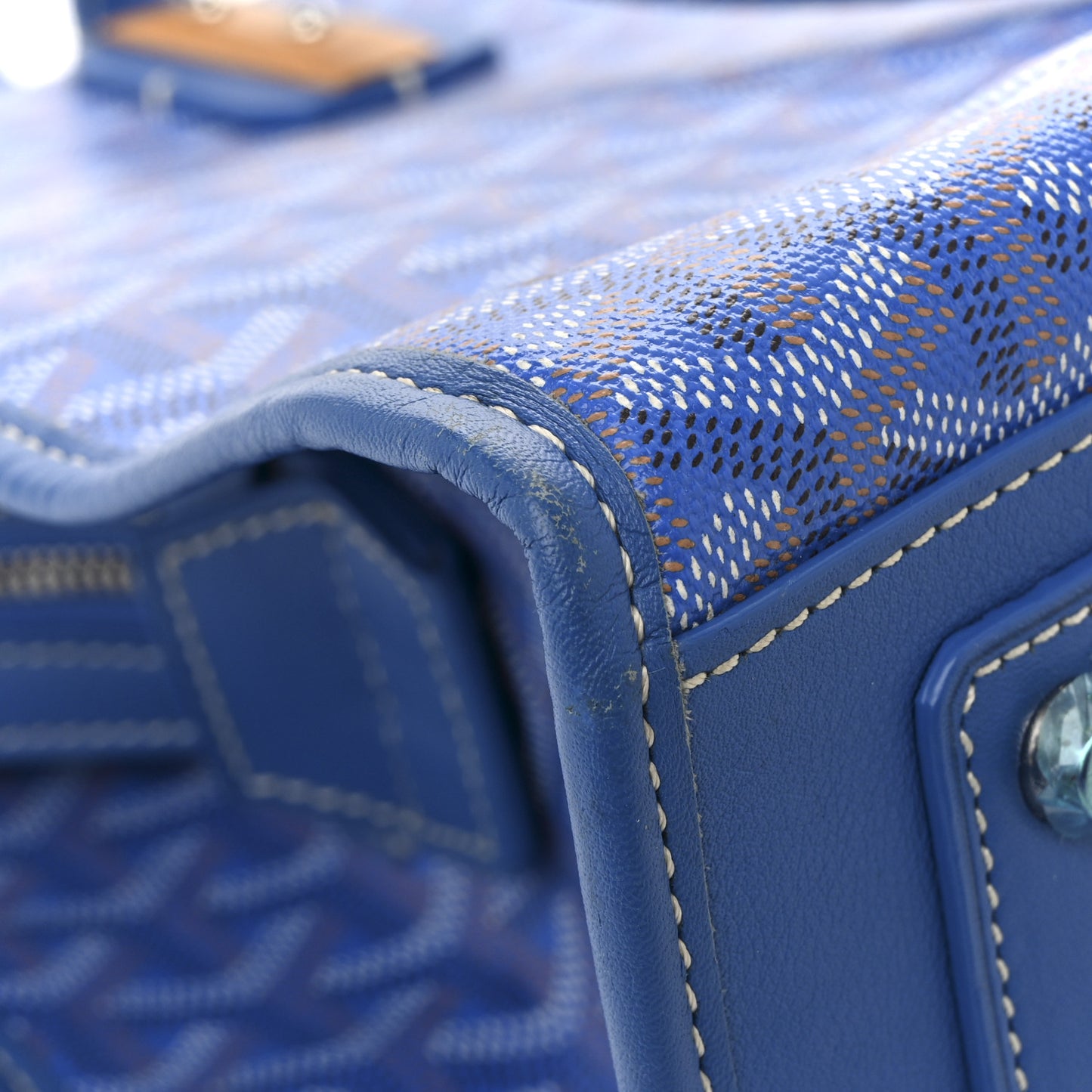 Goyardine Marquises Tote Sky Blue