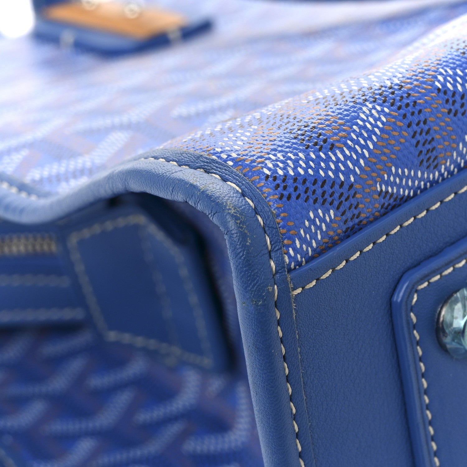 Goyard Goyardine Marquises Tote Sky Blue 14 of 16
