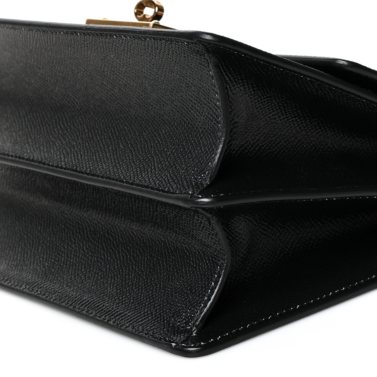 Dolce & Gabbana Grained Calfskin Floral Print Rosalia Shoulder Bag Black 10 of 10