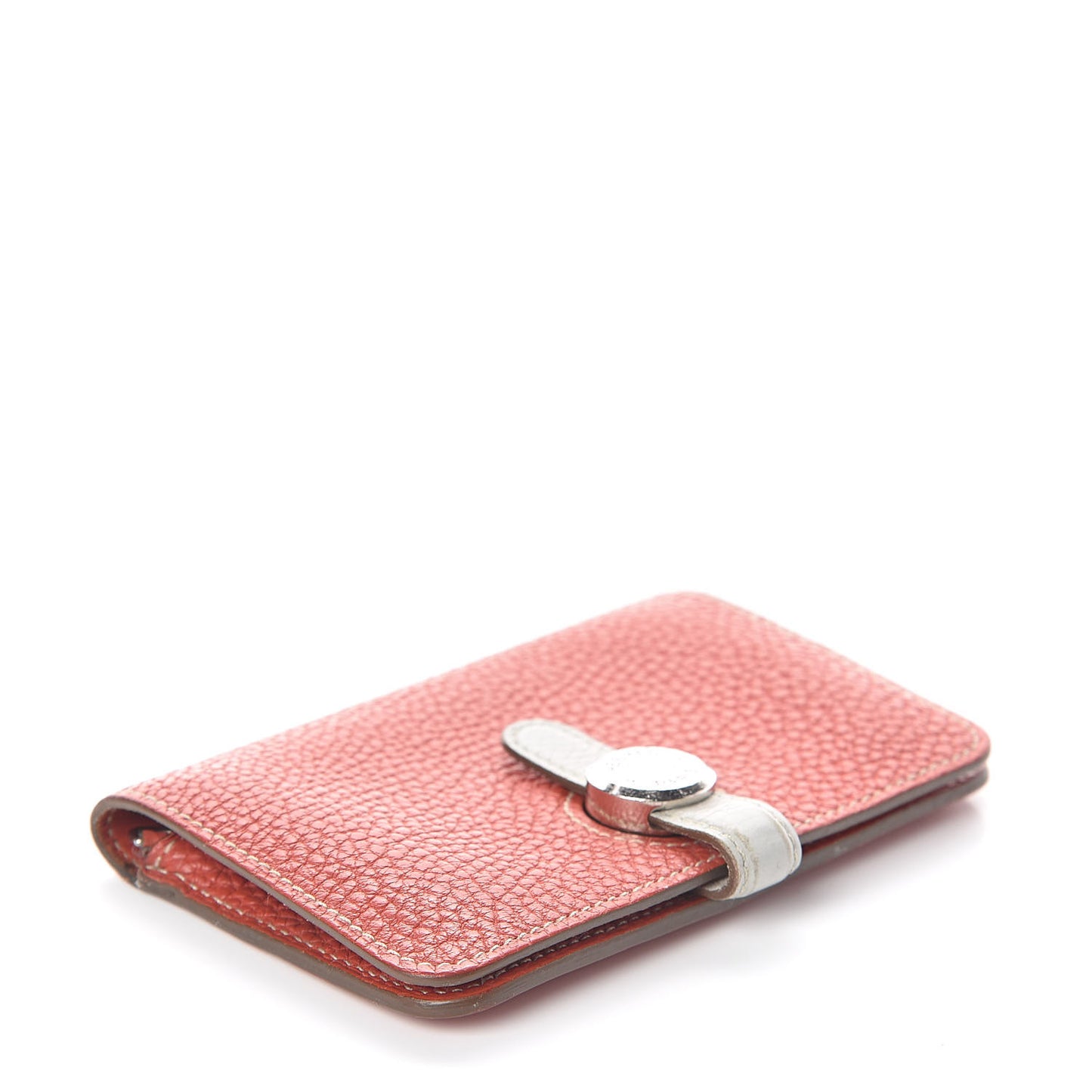 Togo Dogon Card Holder Sanguine White