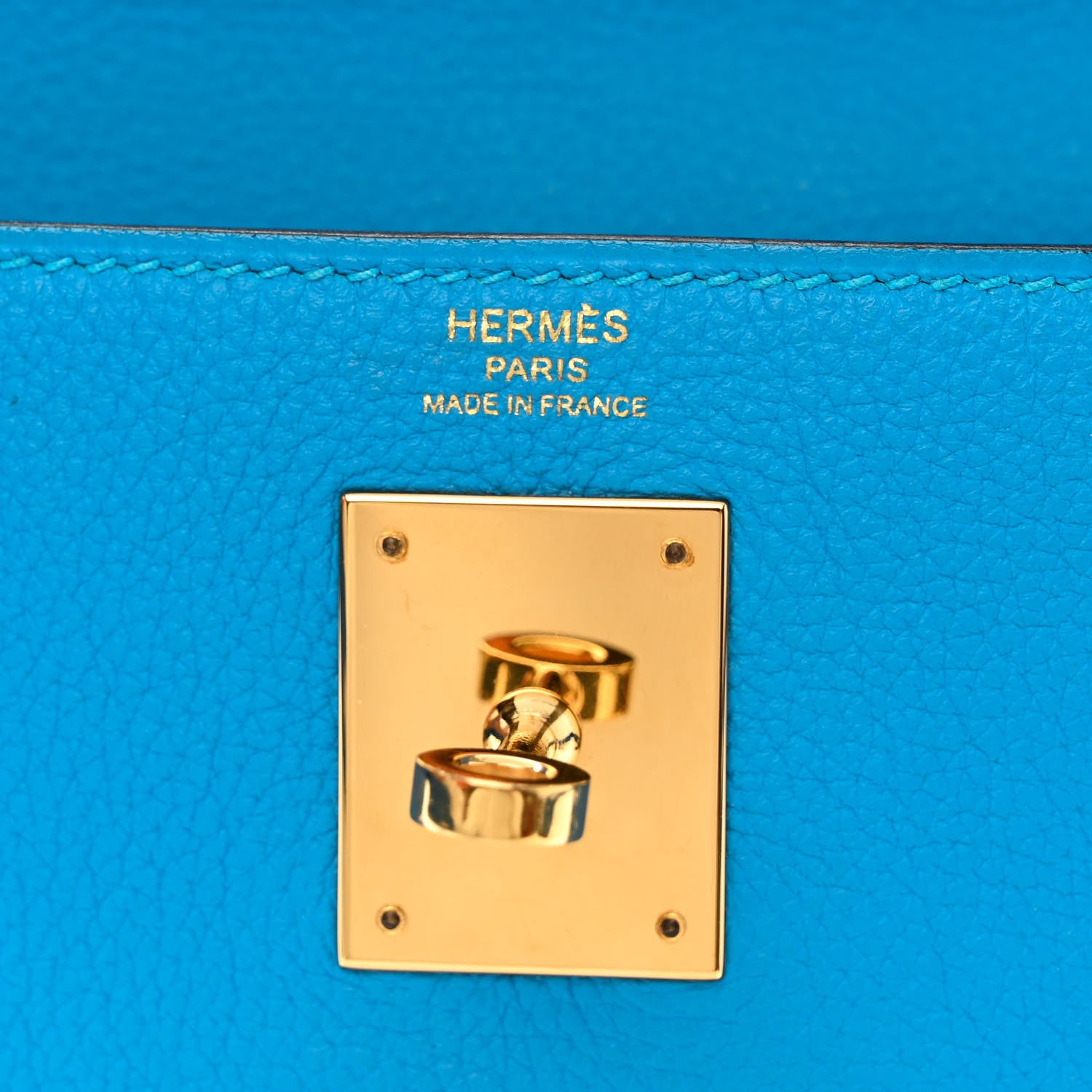 Hermes Togo Kelly Retourne 28 Bleu Zanzibar 6 of 13