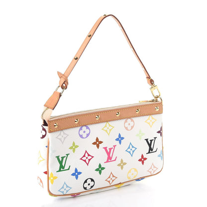 Louis Vuitton Monogram Multicolor Pochette Accessories White 3 of 10