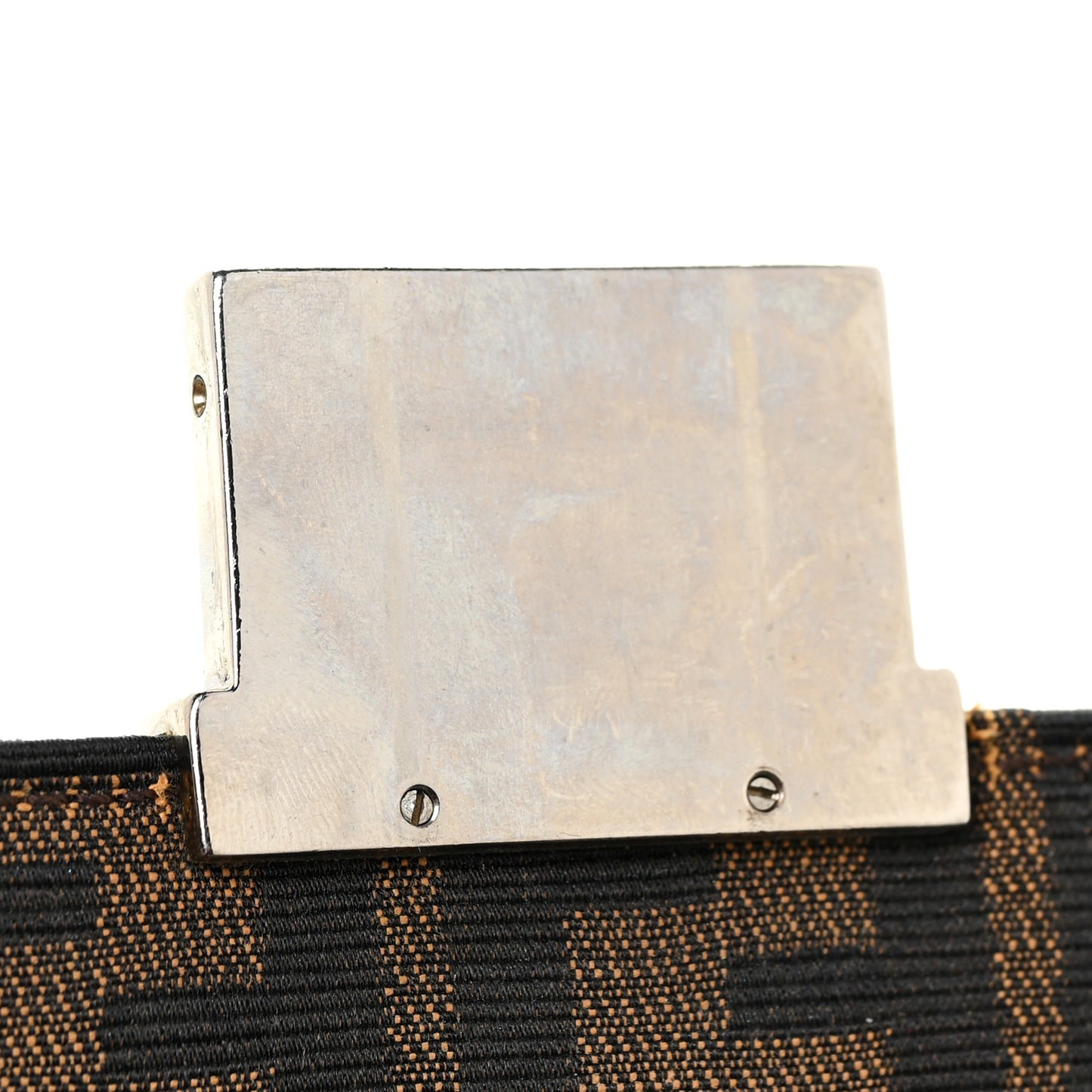 Zucca Calfskin Flap Clutch Tobacco Black