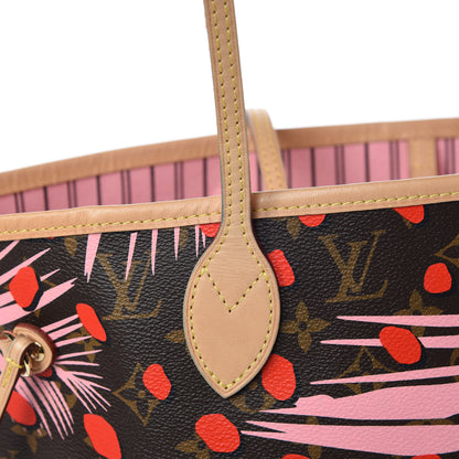 Louis Vuitton Monogram Jungle Dots Neo Neverfull MM Sugar Pink Poppy 15 of 24