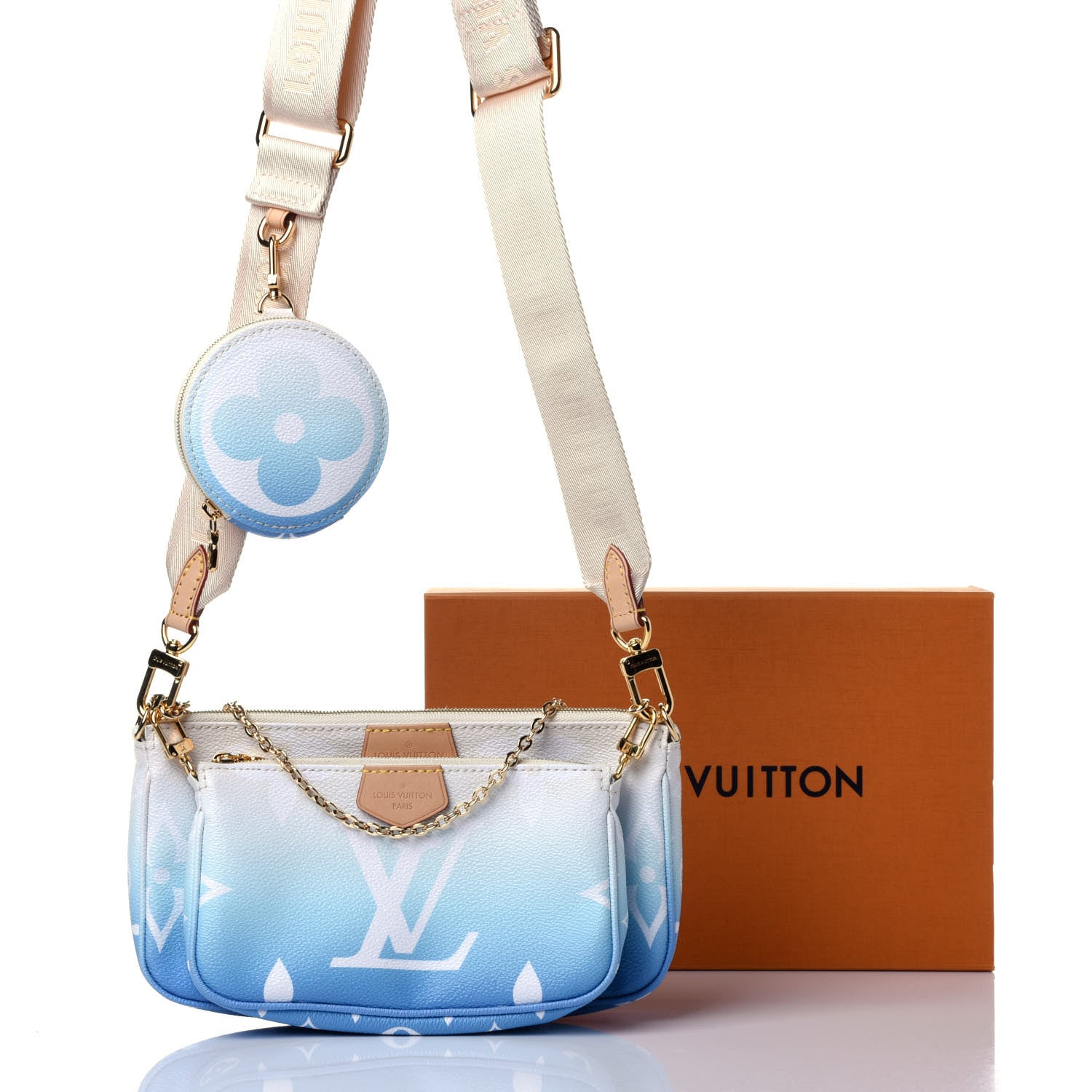 Louis Vuitton Monogram Giant By The Pool Multi Pochette Accessories Blue 13 of 13