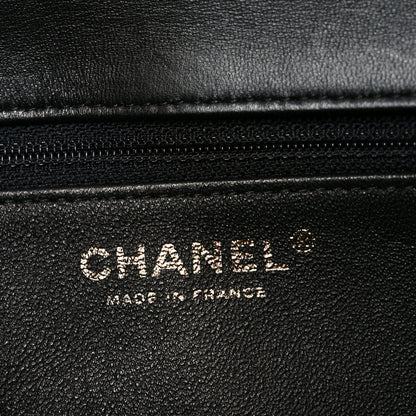 Chanel Lambskin Quilted Flap Clutch Black 6 of 10