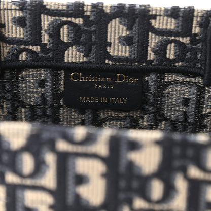 Christian Dior Oblique Small Book Tote Blue Multicolor 6 of 8