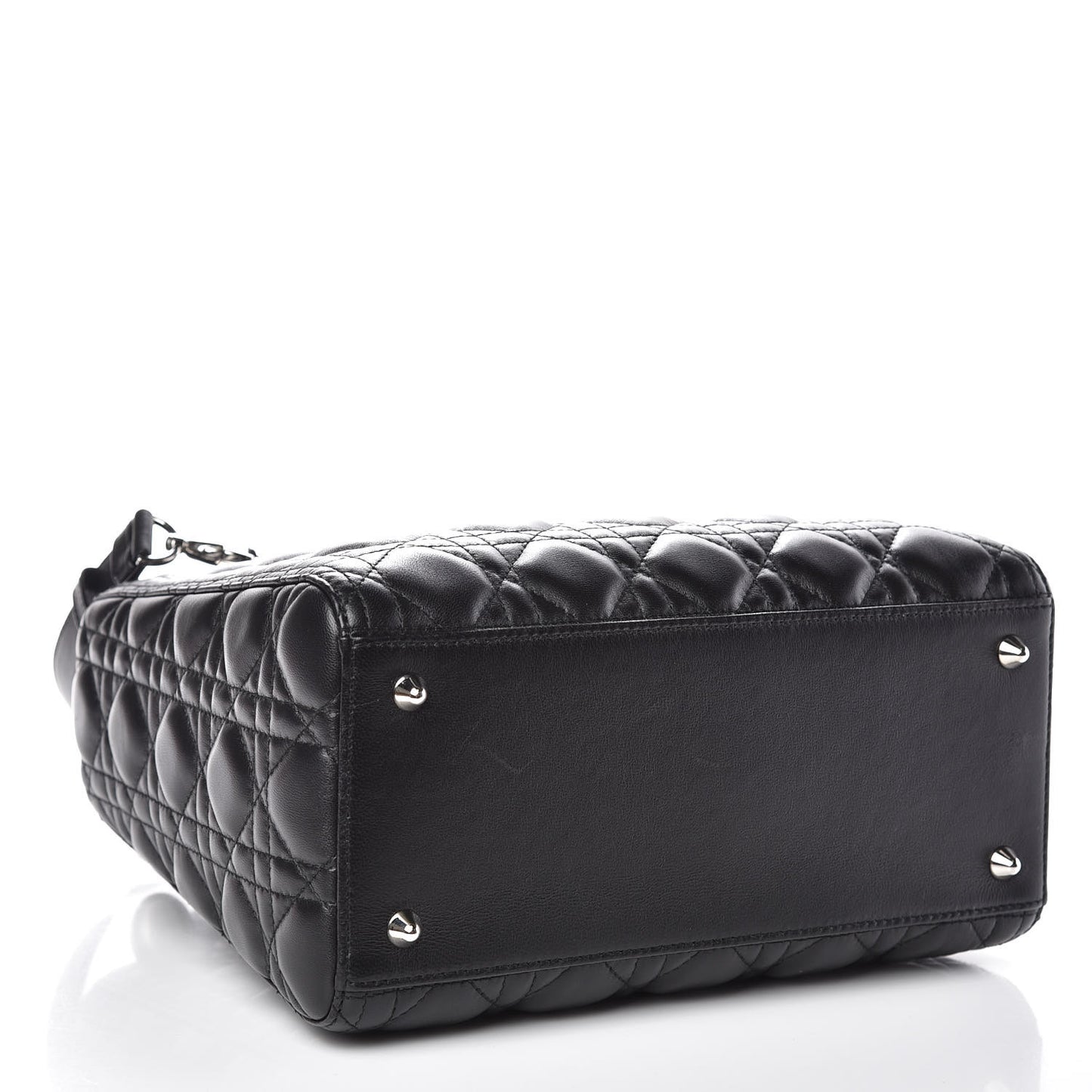 Lambskin Cannage Medium Lady Dior Black