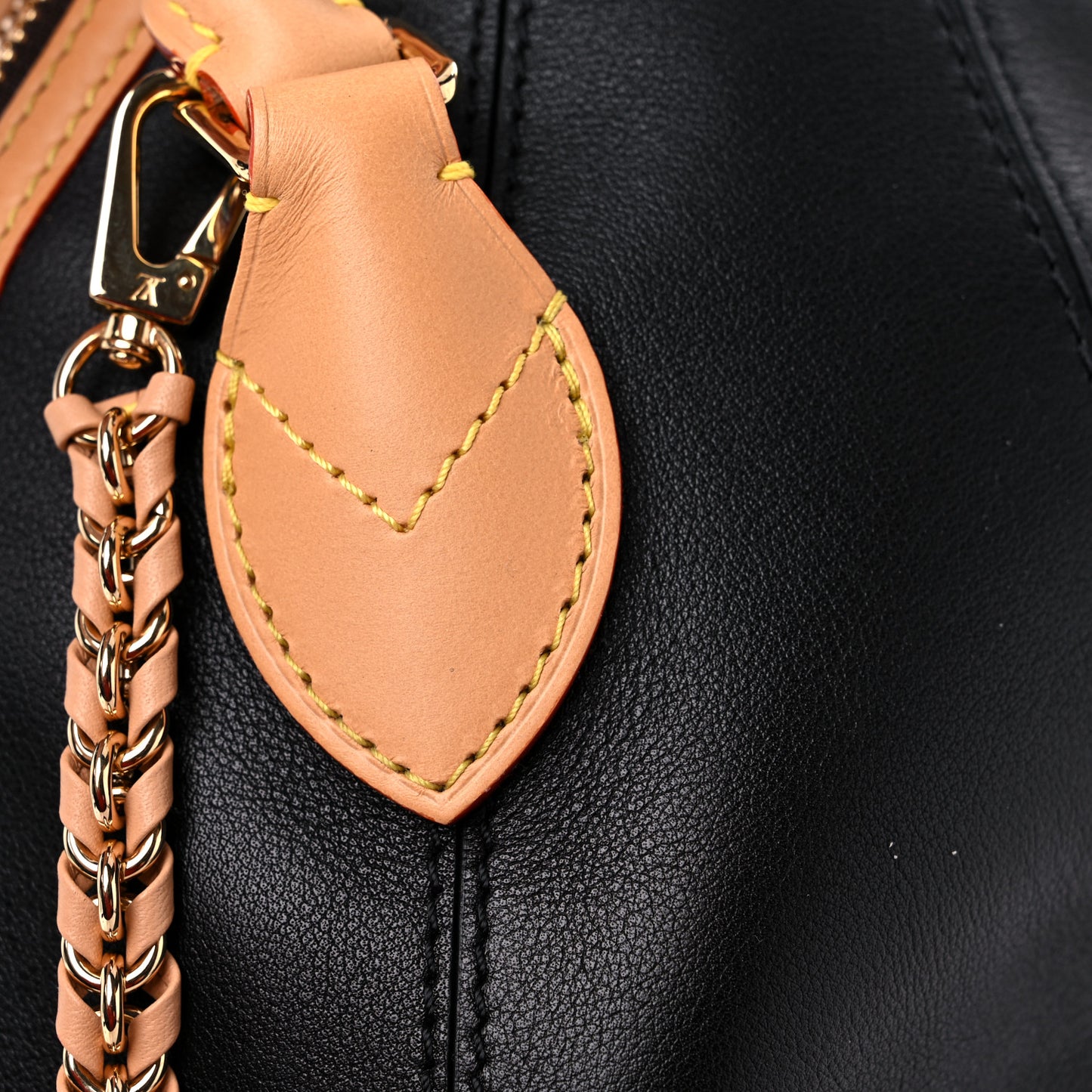 Monogram Braided Egg Bag Black