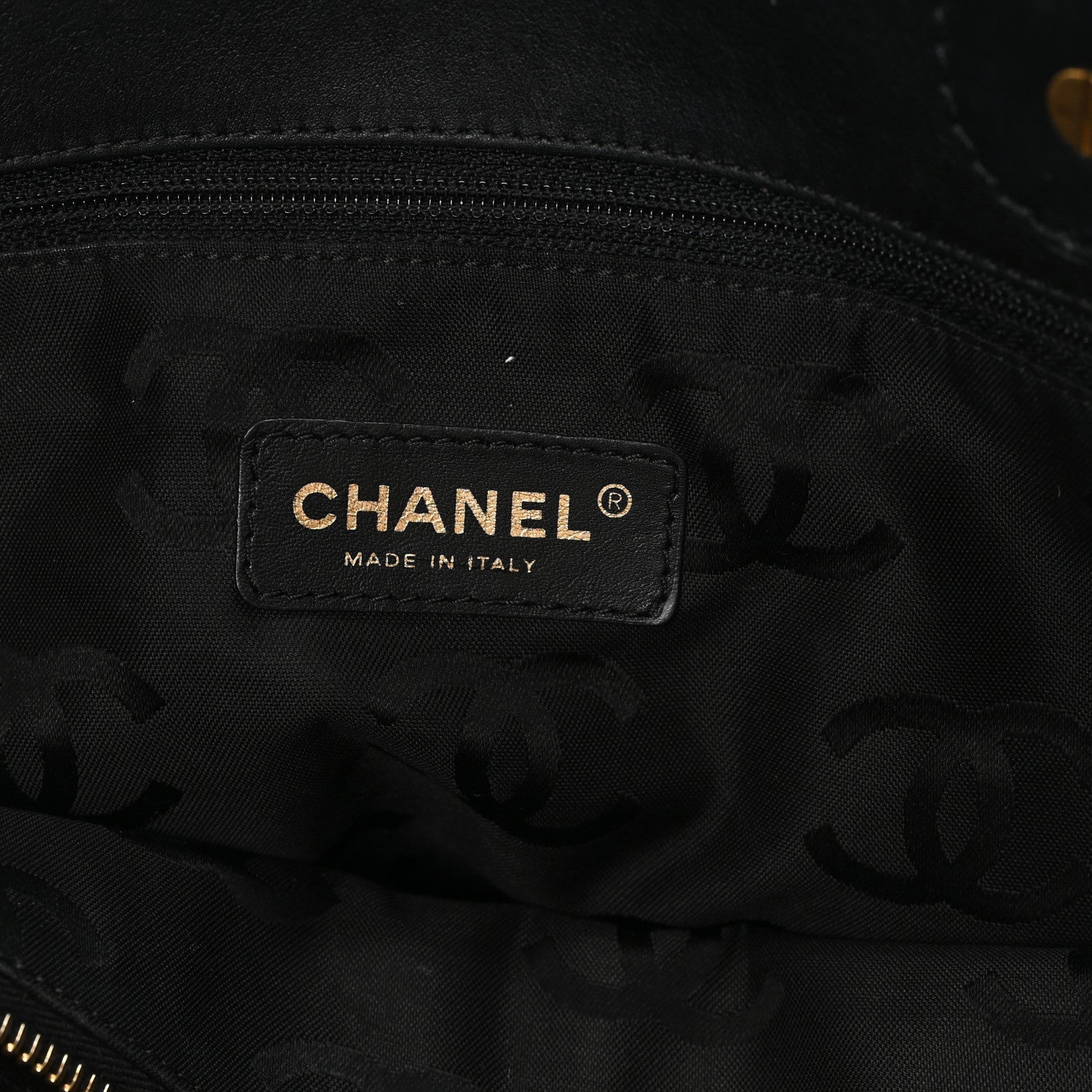 Chanel Straw Raffia Tote Black 6 of 11