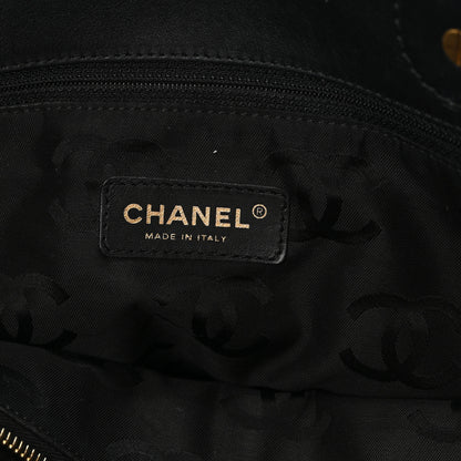 Chanel Straw Raffia Tote Black 6 of 11