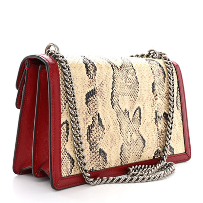 Gucci Snakeskin Azalea Calfskin Enamel Small Dionysus Shoulder Bag New Rock New Cherry Red Electric Blue 3 of 10