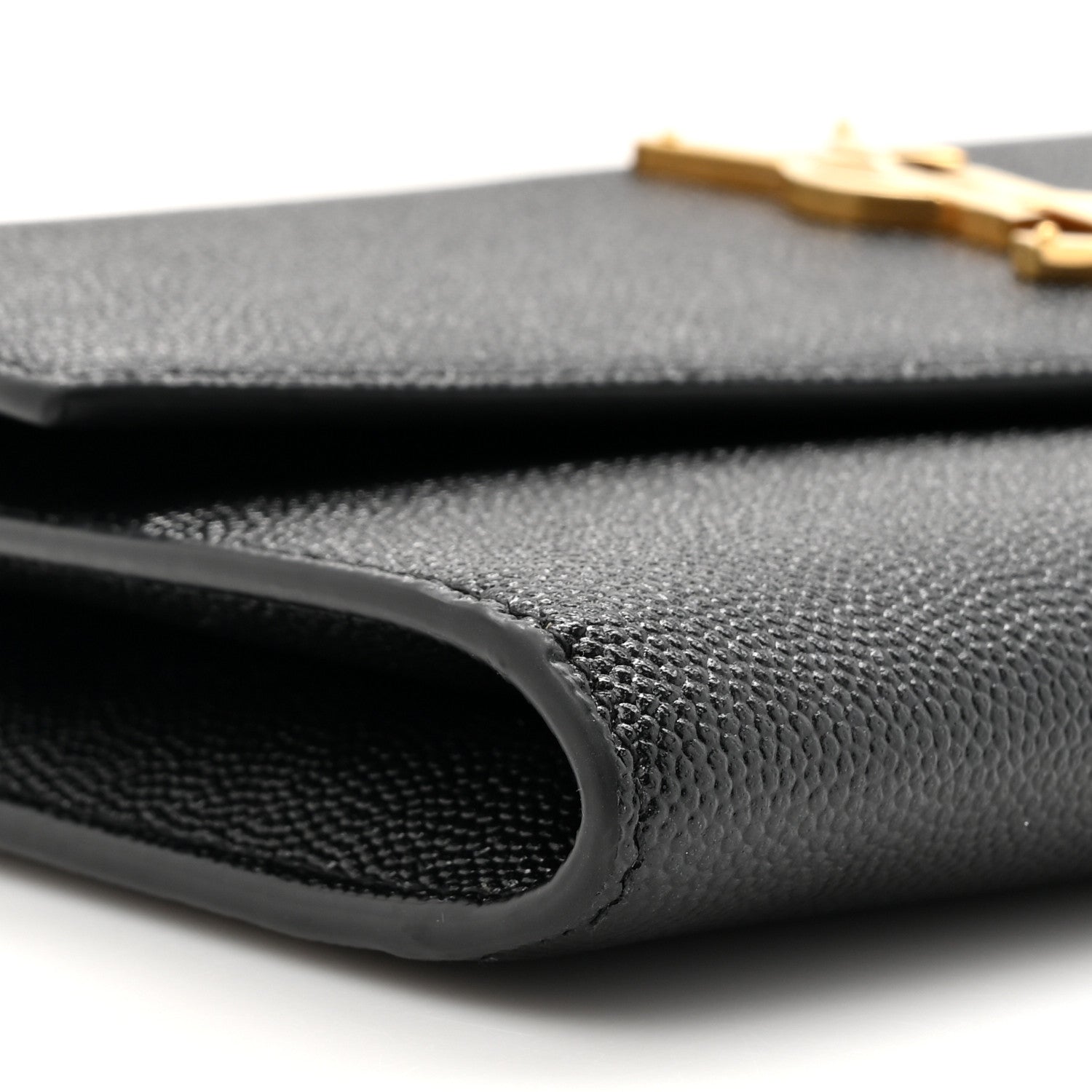 Saint Laurent Grain De Poudre Uptown Chain Wallet Black 10 of 11