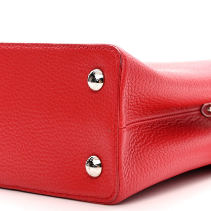 Louis Vuitton Taurillon Capucines PM Scarlet 8 of 9