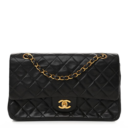 Chanel Lambskin Quilted Medium Double Flap Black 1 of 11
