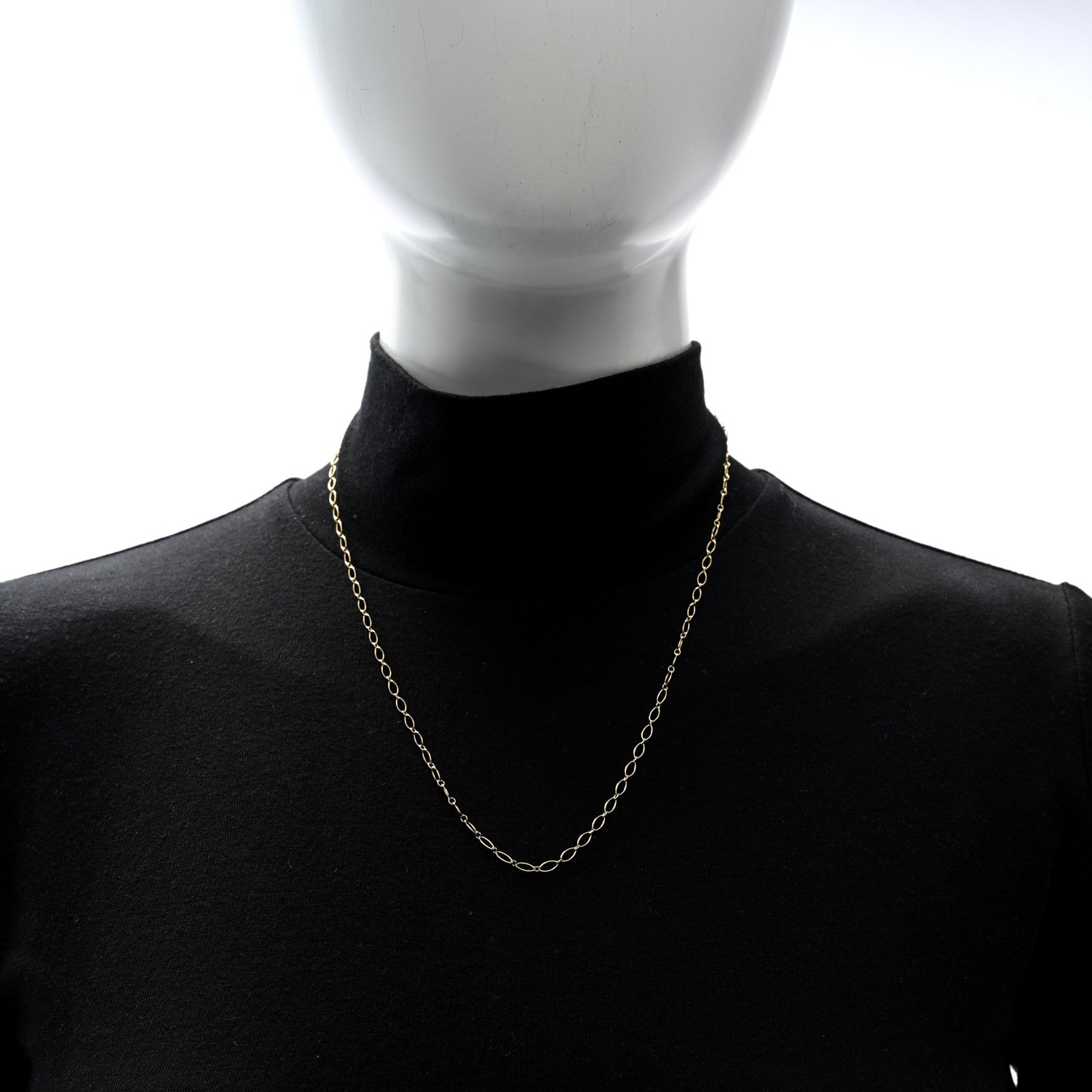 Tiffany 18K Yellow Gold Oval Link Chain Necklace 20" 3 of 5