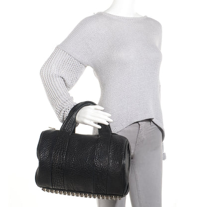 Alexander Wang Pebbled Lambskin Rocco Black with Black Nickel Hardware 2 of 6