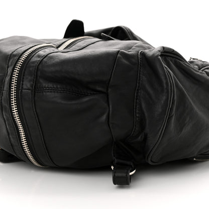 Alexander Wang Lambskin Marti Backpack Bag Washed Black Rhodium Hardware 9 of 9