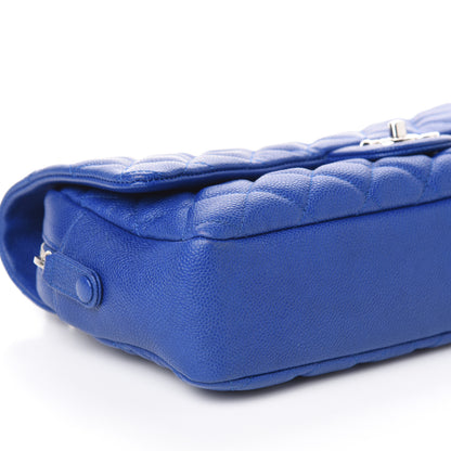 Chanel Caviar Quilted Jumbo Easy Flap Blue 9 of 10