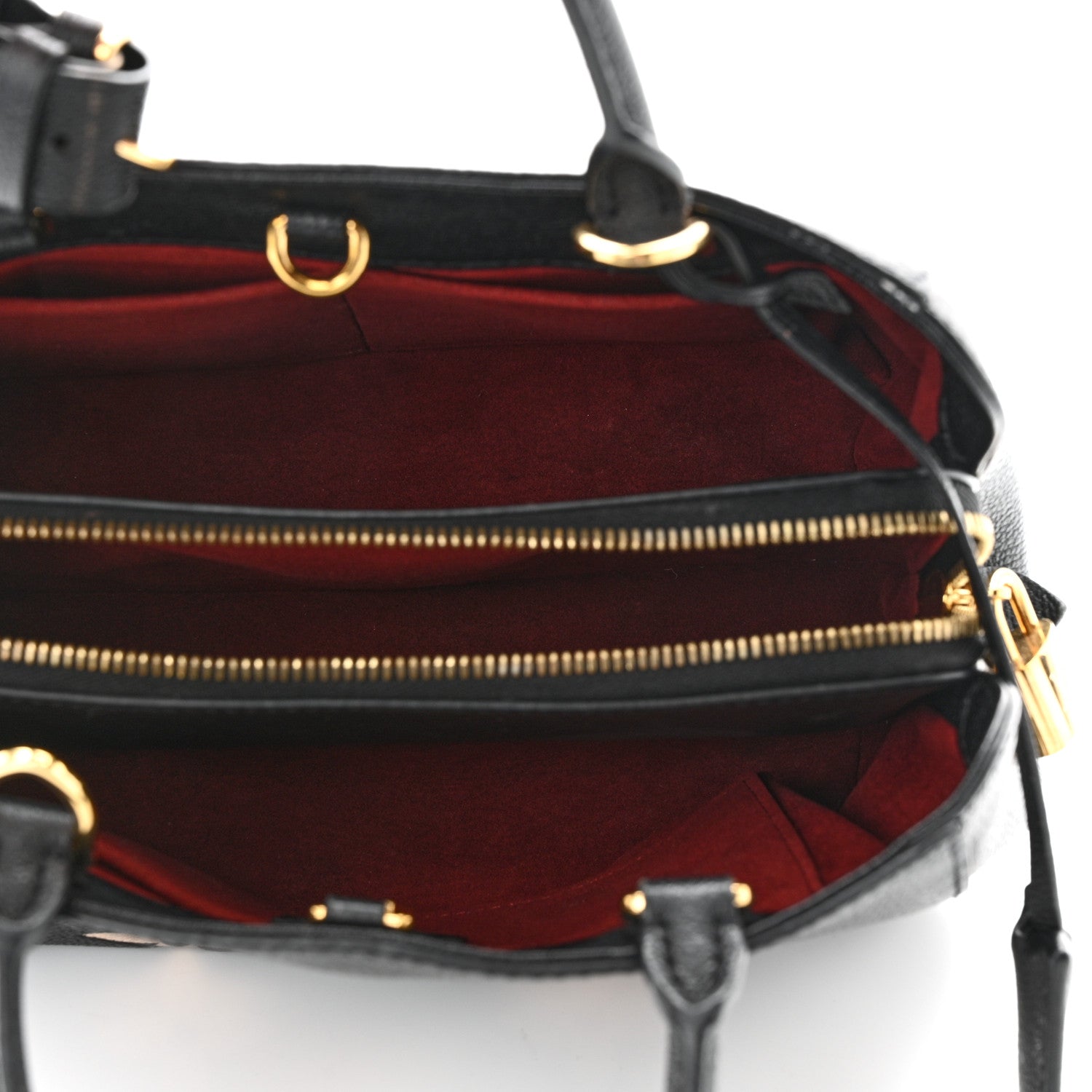 Louis Vuitton Empreinte Monogram Giant Montaigne BB Black Beige 5 of 9