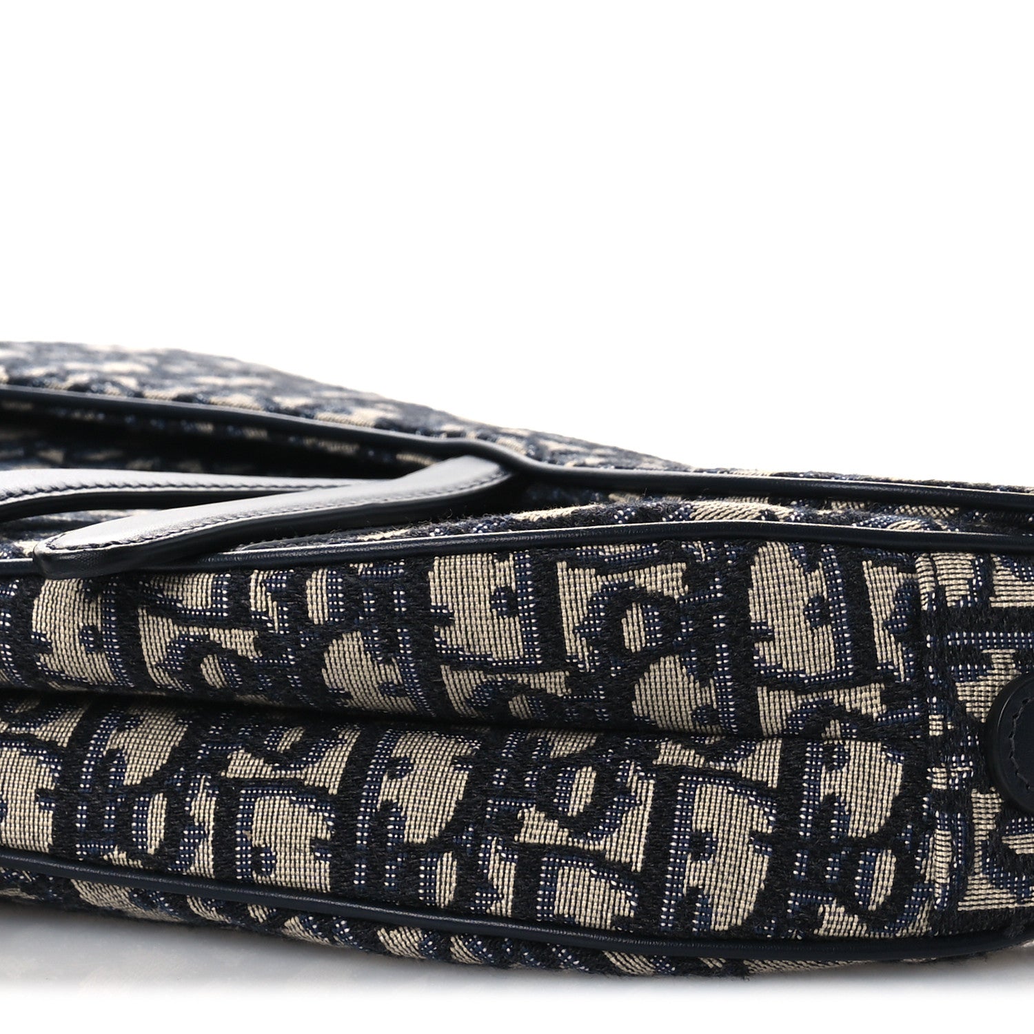 Christian Dior Oblique Saddle Bag Blue 10 of 12