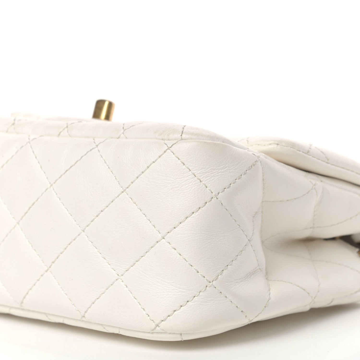 Chanel Lambskin Quilted Mini Romance Square Flap White 9 of 19