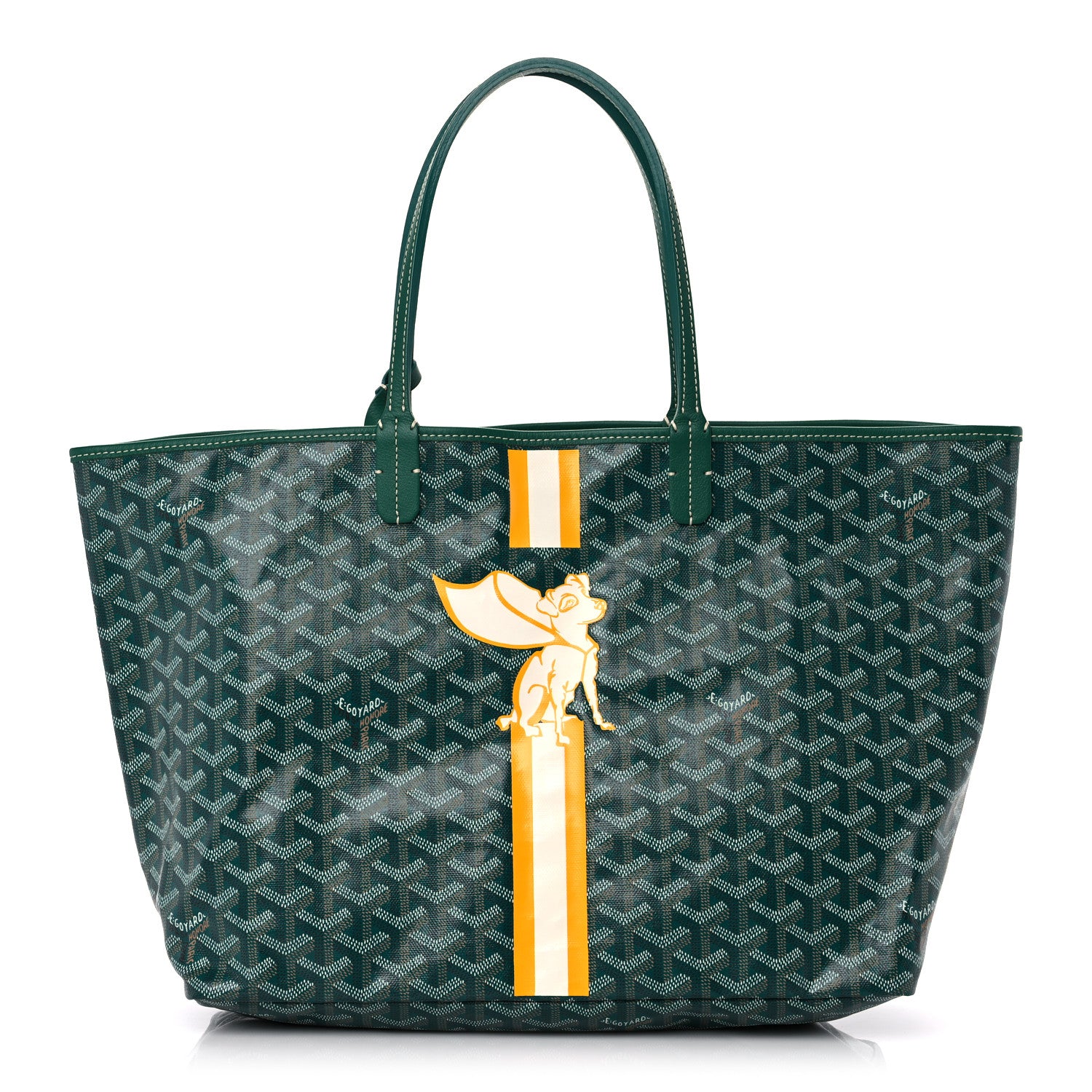 Goyard Goyardine Super Dog Saint Louis PM Green 1106203 – FASHIONPHILE