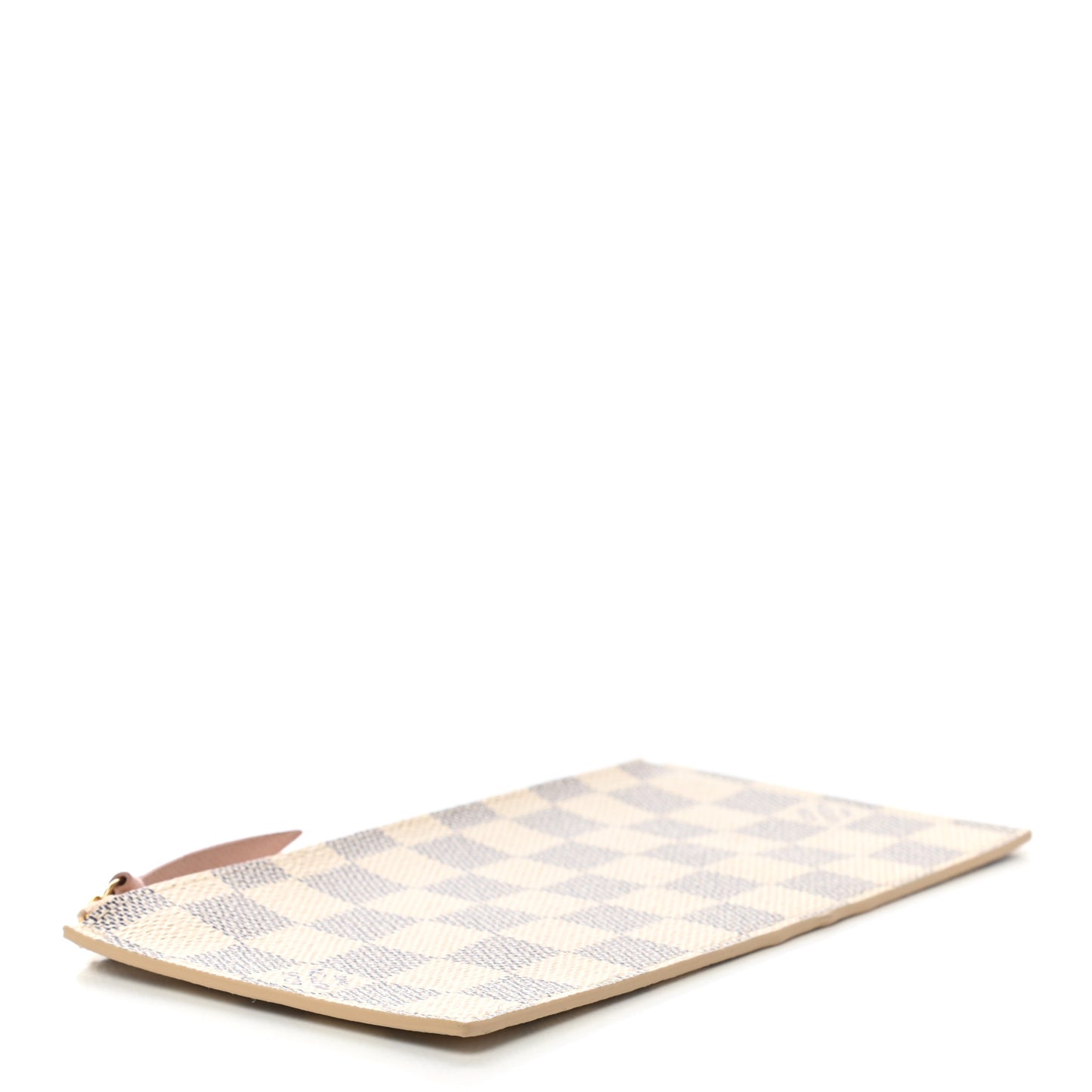 Damier Azur Felicie Chain Wallet Zippered Insert Rose Ballerine