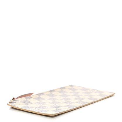 Louis Vuitton Damier Azur Felicie Chain Wallet Zippered Insert Rose Ballerine 4 of 6