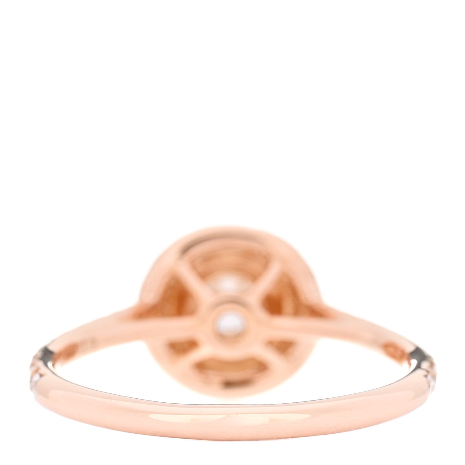 Tiffany 18K Rose Gold Diamond Soleste Engagement Ring 50 5.5 3 of 5