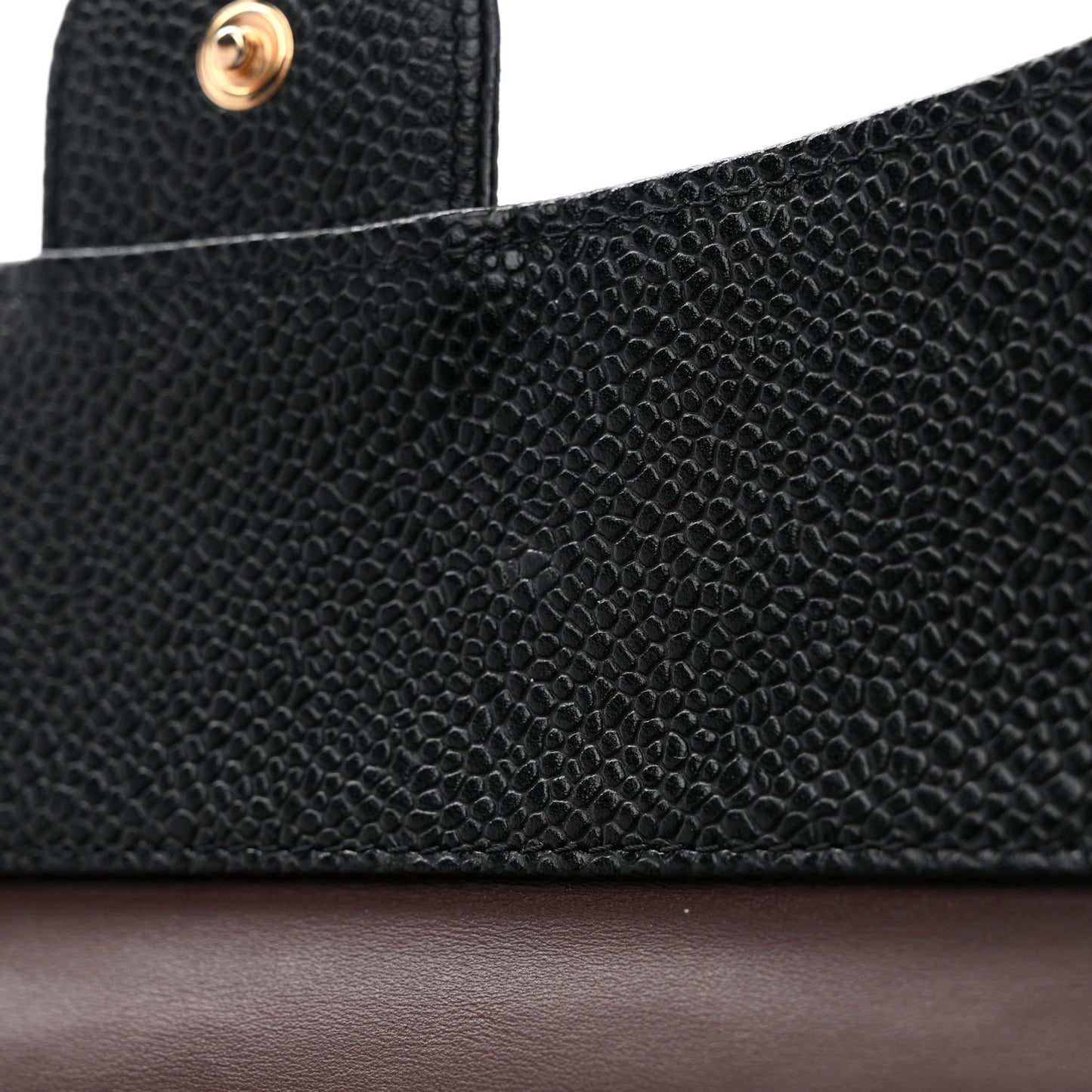 Caviar Quilted Large Flap Wallet Black