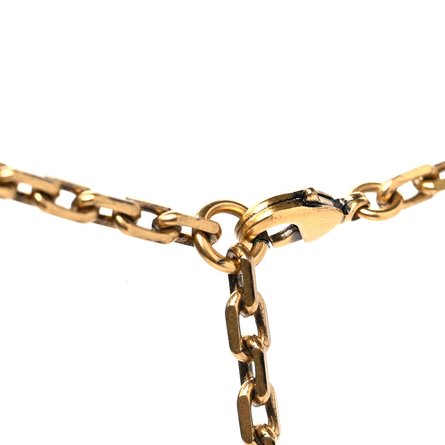 Christian Dior Metal Pearl Crystal J'Adior Choker Necklace Antique Gold 4 of 5