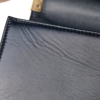 Chanel Calfskin Quilted New Medium Boy Flap Navy Blue 9 of 9
