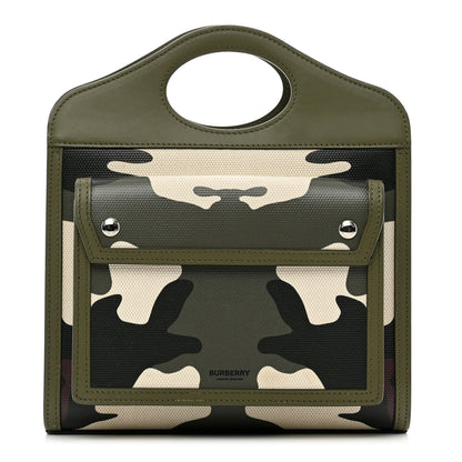 Burberry Calfskin Camouflage Mini Pocket Bag Green 1 of 9