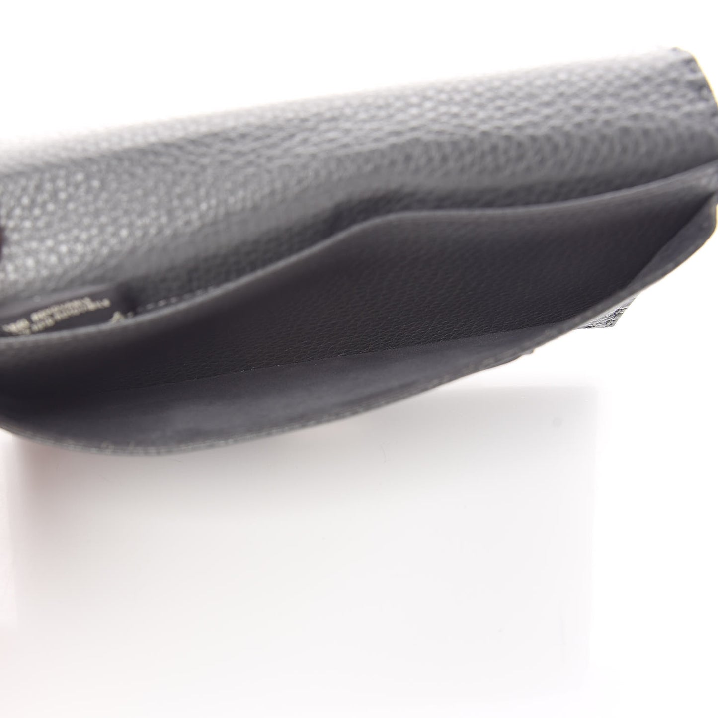 Cuoio Romano Selleria Mini Peekaboo Clutch Wallet Asfalto