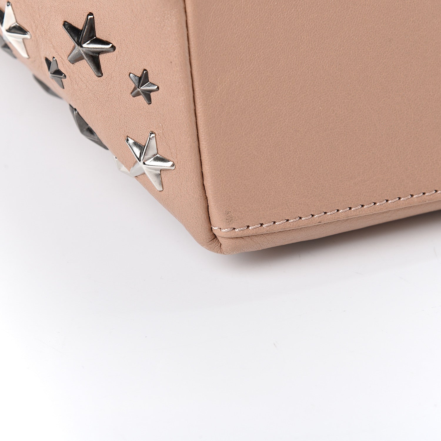 Jimmy Choo Calfskin Sofia Star Studded Tote Pink 9 of 10