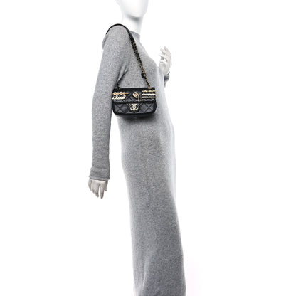 Chanel Lambskin Quilted Mini Coco Clips Single Flap Black 2 of 10