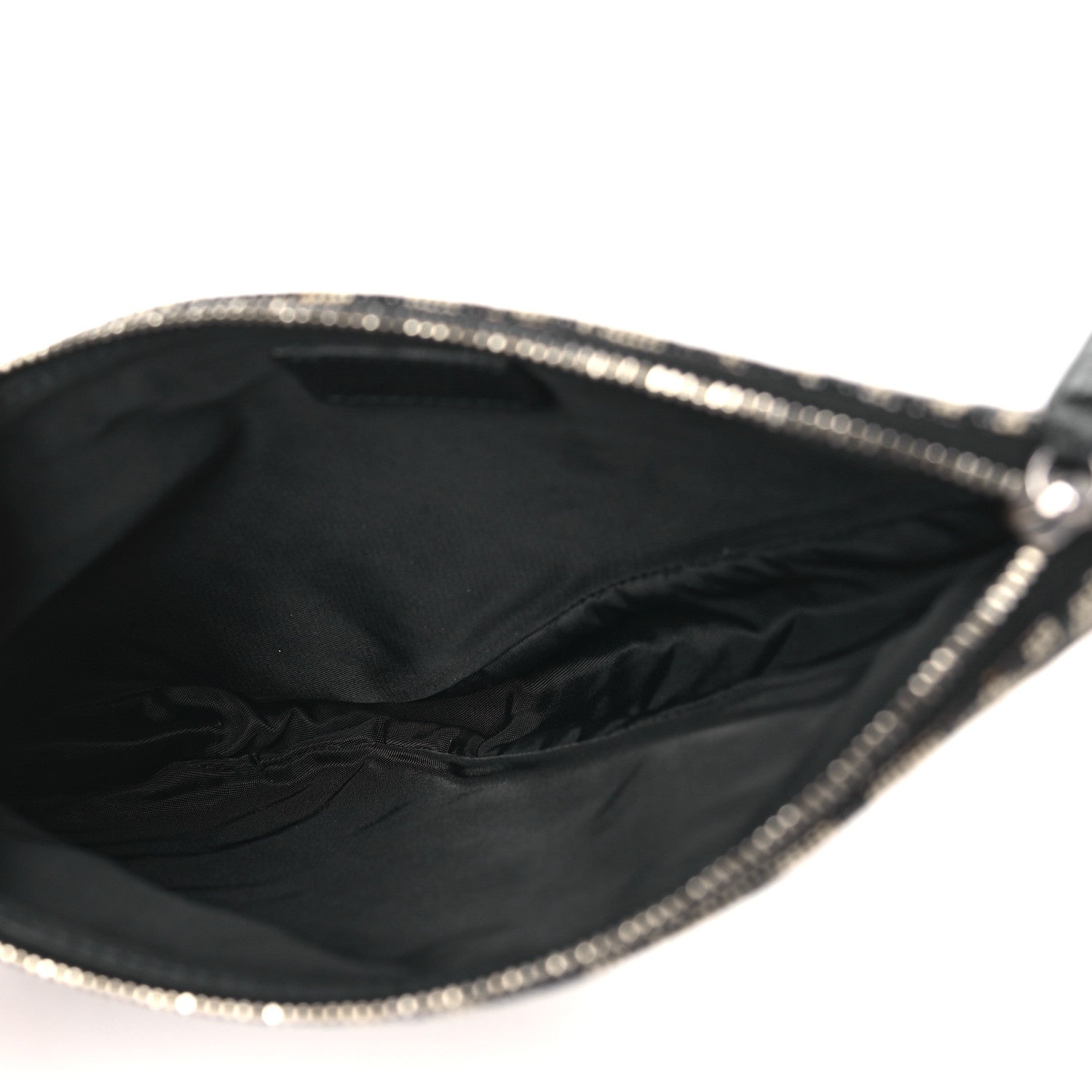 Christian Dior Monogram Mini Saddle Pochette Black 5 of 15