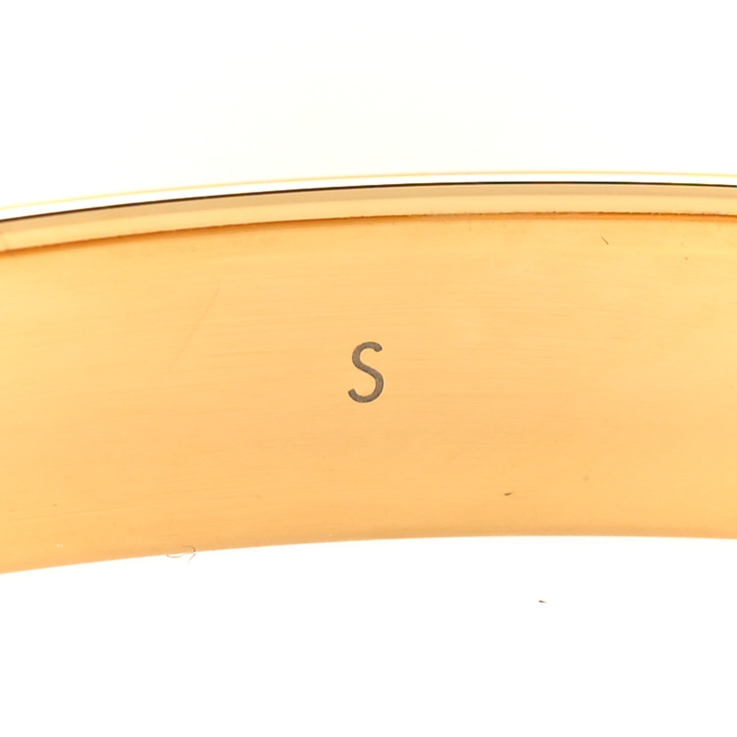 Louis Vuitton Brass Crystal Monogram Nanogram Strass Cuff S Gold 7 of 7