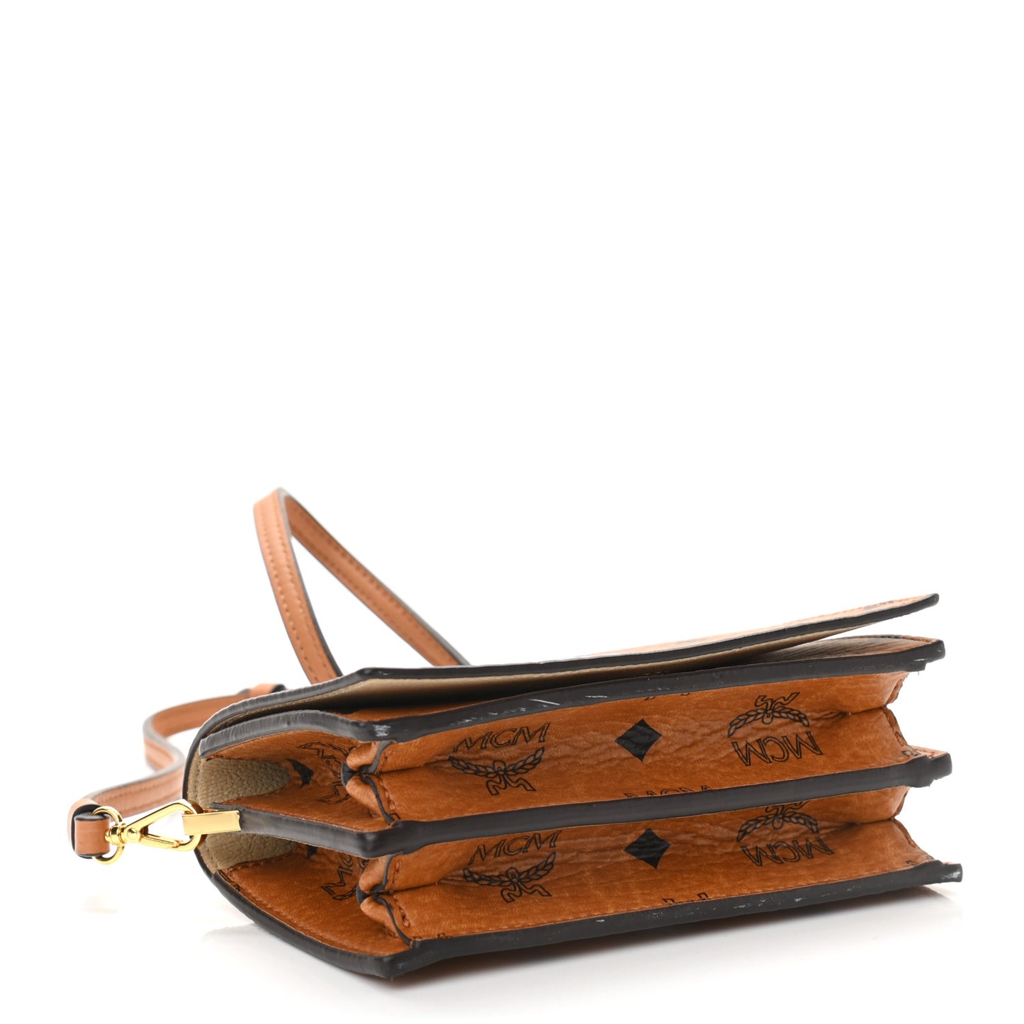 Visetos Mini Rabbit Crossbody Bag Cognac