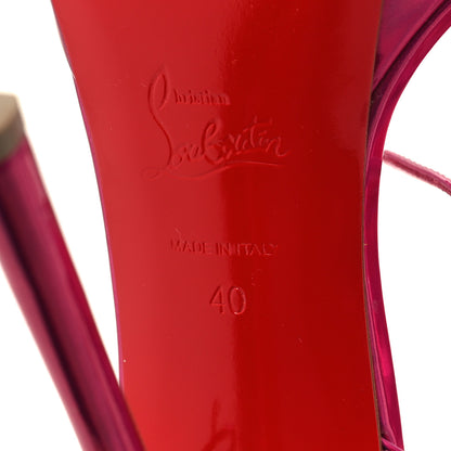 Christian Louboutin Patent Psychic Loubi Queen Alta 150 Platform Sandals 40 Fuxia 7 of 7