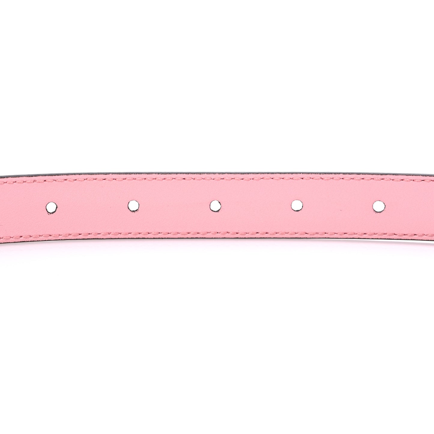 Moon Calfskin Palladium Double G 20mm Belt 80 32 Wild Rose