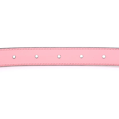 Gucci Moon Calfskin Palladium Double G 20mm Belt 80 32 Wild Rose 4 of 4
