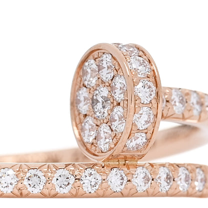 Cartier 18K Pink Gold Diamond Juste Un Clou Paved Ring 49 4.75 4 of 6