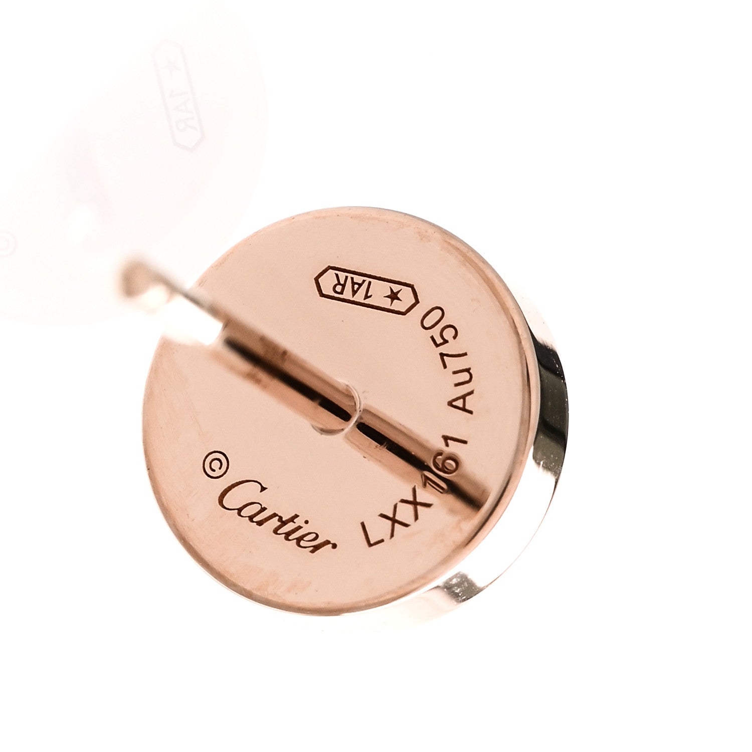 Cartier 18K Pink Gold LOVE Earrings 4 of 5