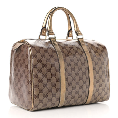 Gucci Crystal Monogram Medium Joy Boston Bronze 3 of 13