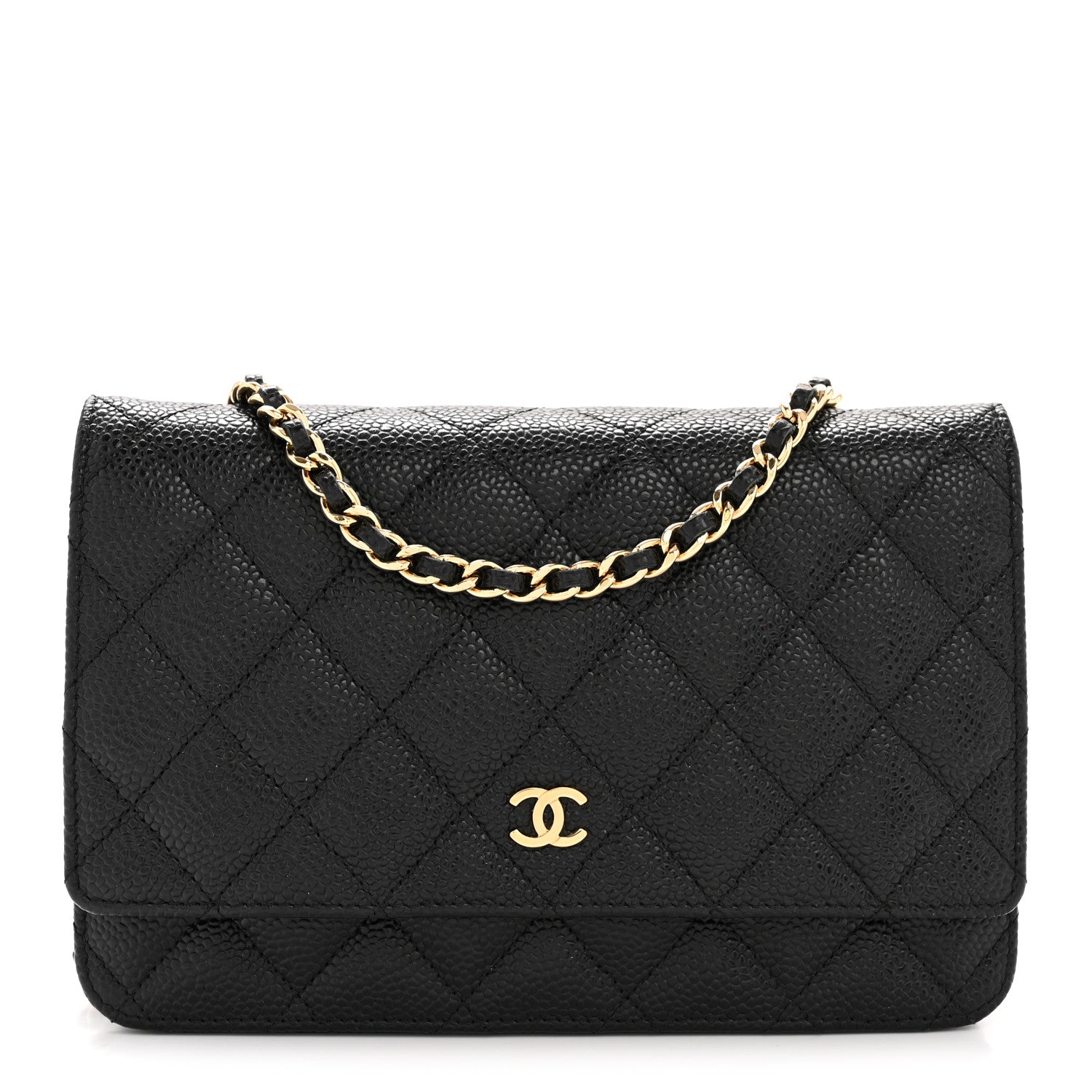 Chanel Caviar Quilted Wallet on Chain WOC Black 1 of 13