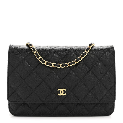 Chanel Caviar Quilted Wallet on Chain WOC Black 1 of 13