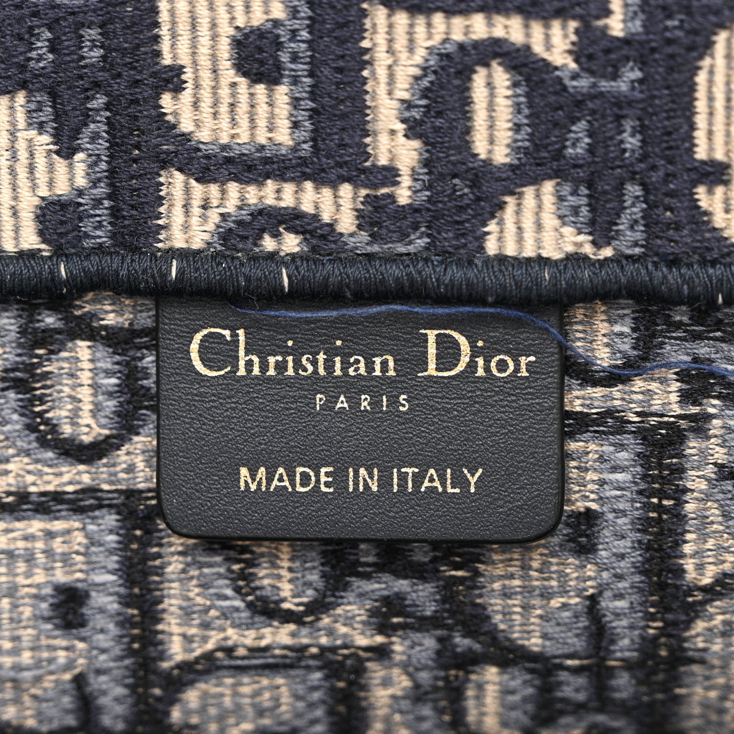 Christian Dior Oblique Medium Book Tote Blue Multicolor 6 of 11