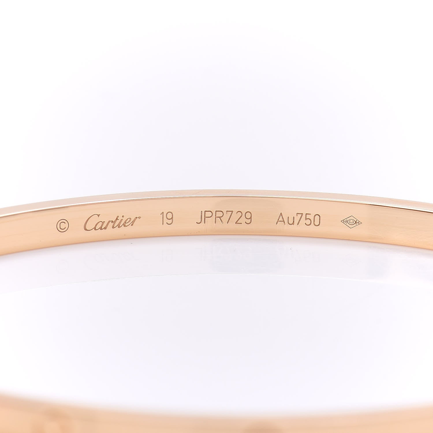 Cartier 18K Yellow Gold Small LOVE Bracelet 19 4 of 5